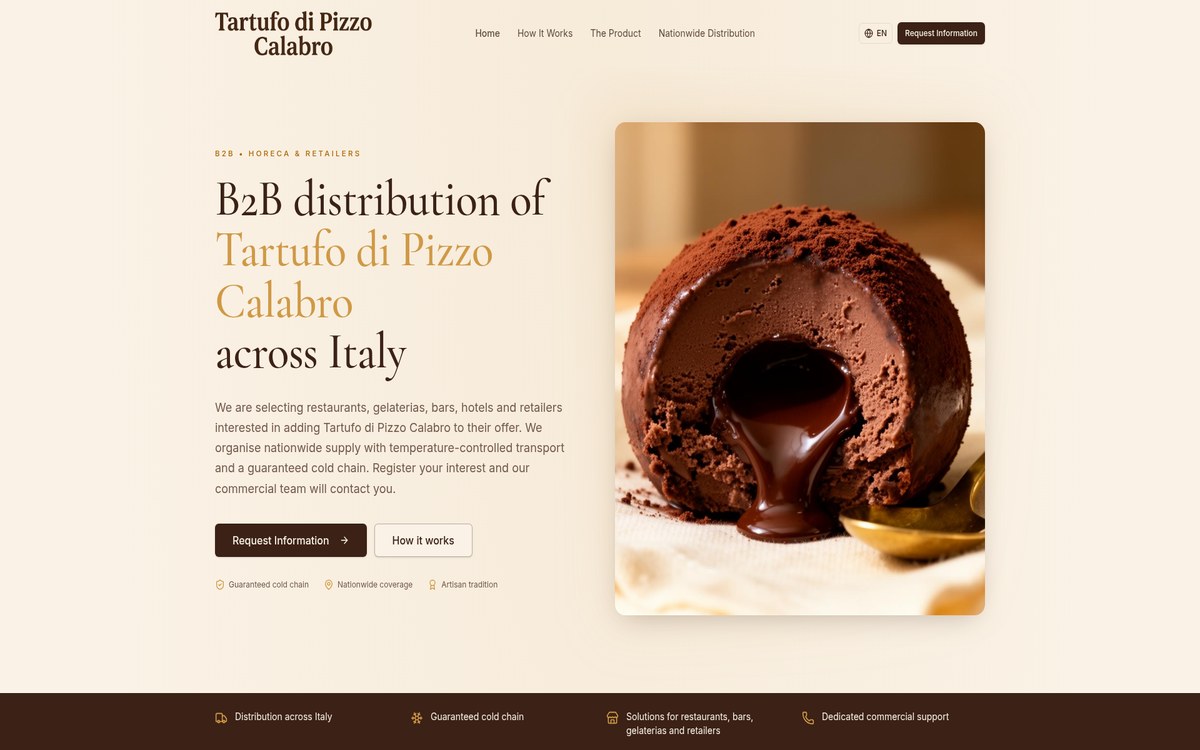 Sito web Tartufo Pizzo Calabro — ristorante e pizzeria